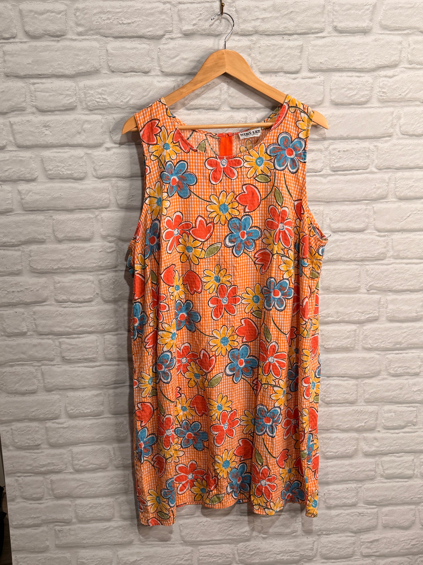 Vintage 70's Flower House Dress