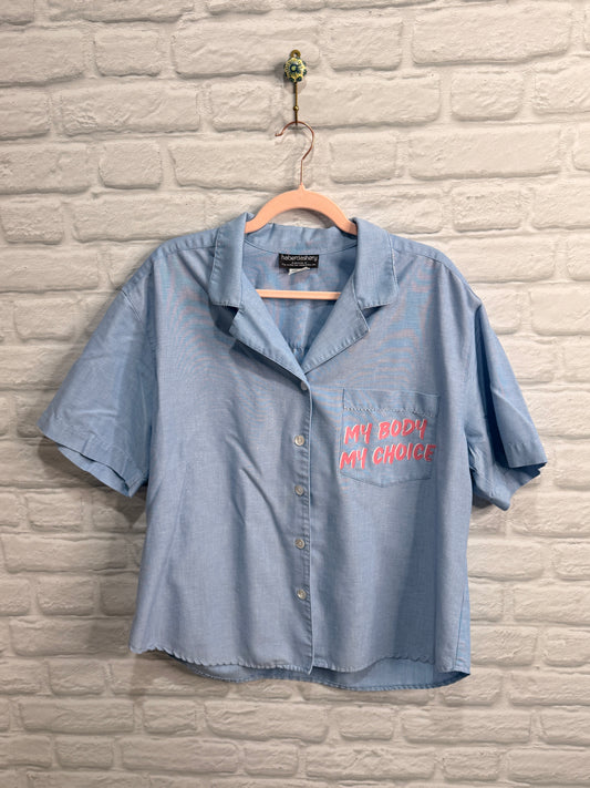 Vintage Button Down "My Body, My Choice"