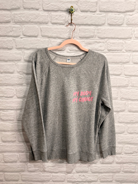 DoGoodly Upcycled Top, "Not A Monster" Print, Old Navy Sweatshirt