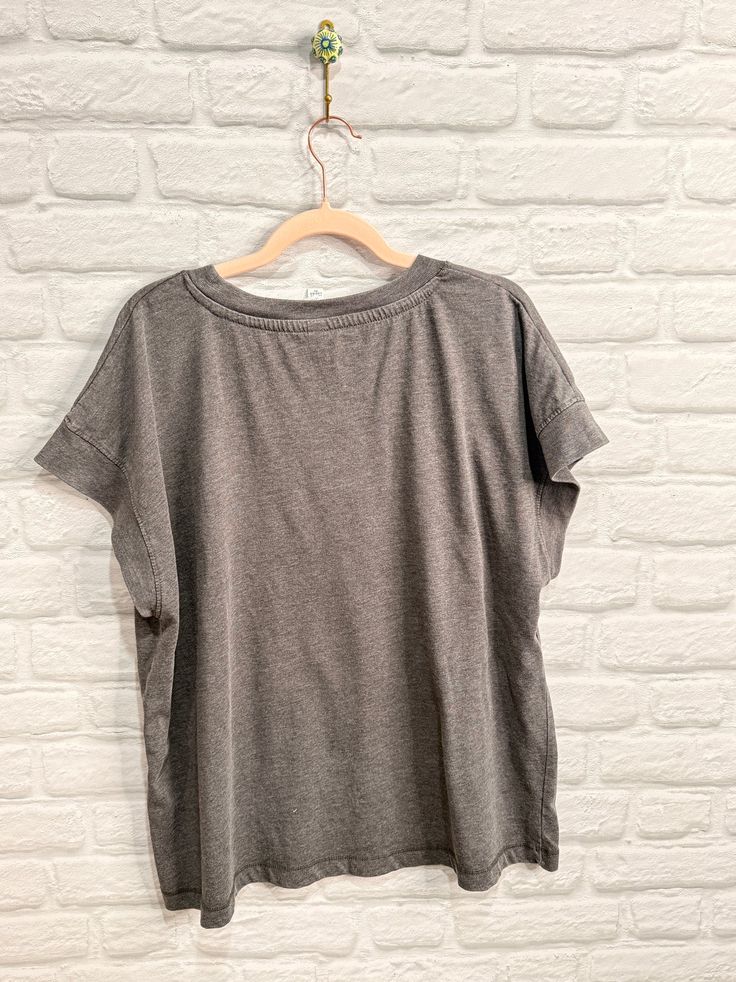 Upcycled Cap Sleeve "Look Me In The Eye" T-Shirt