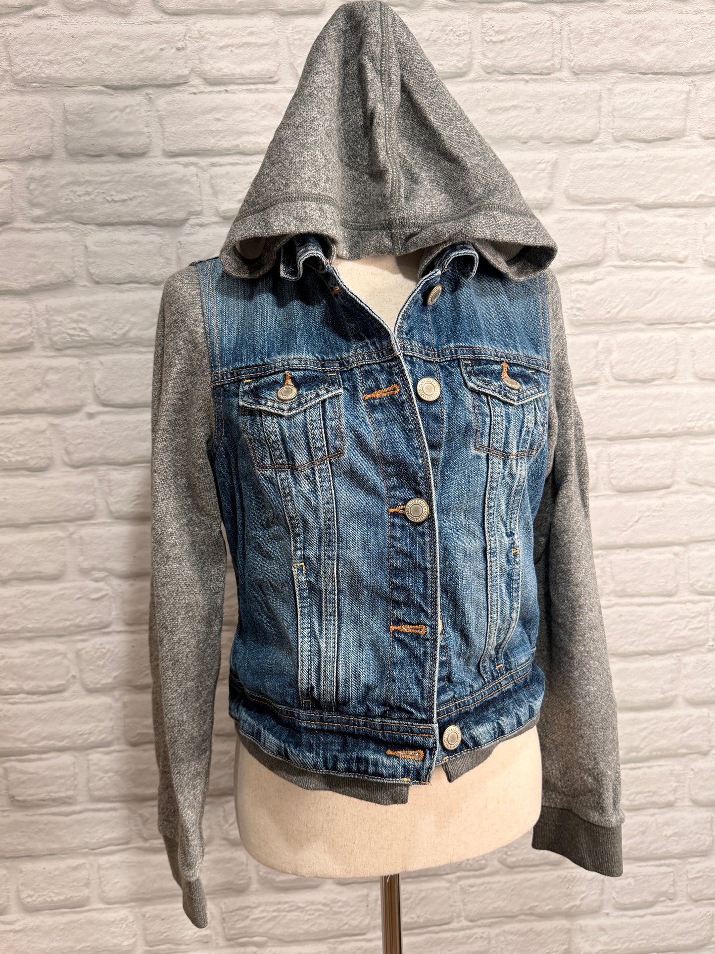 American Eagle Denim Layered Jacket