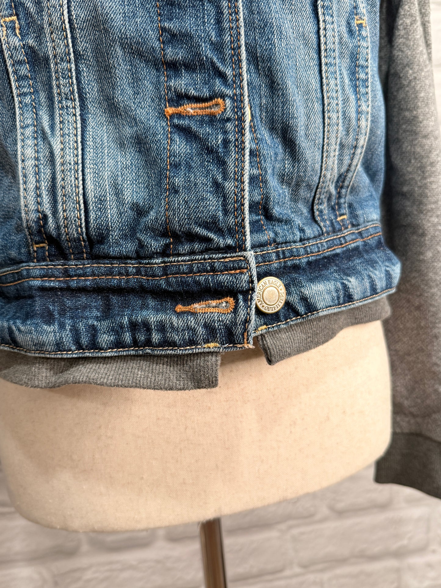 American Eagle Denim Layered Jacket