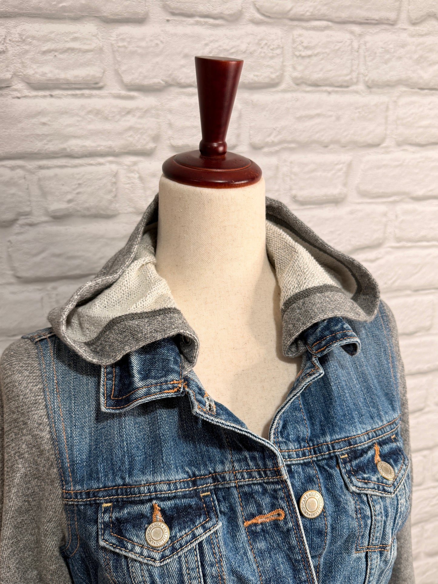American Eagle Denim Layered Jacket