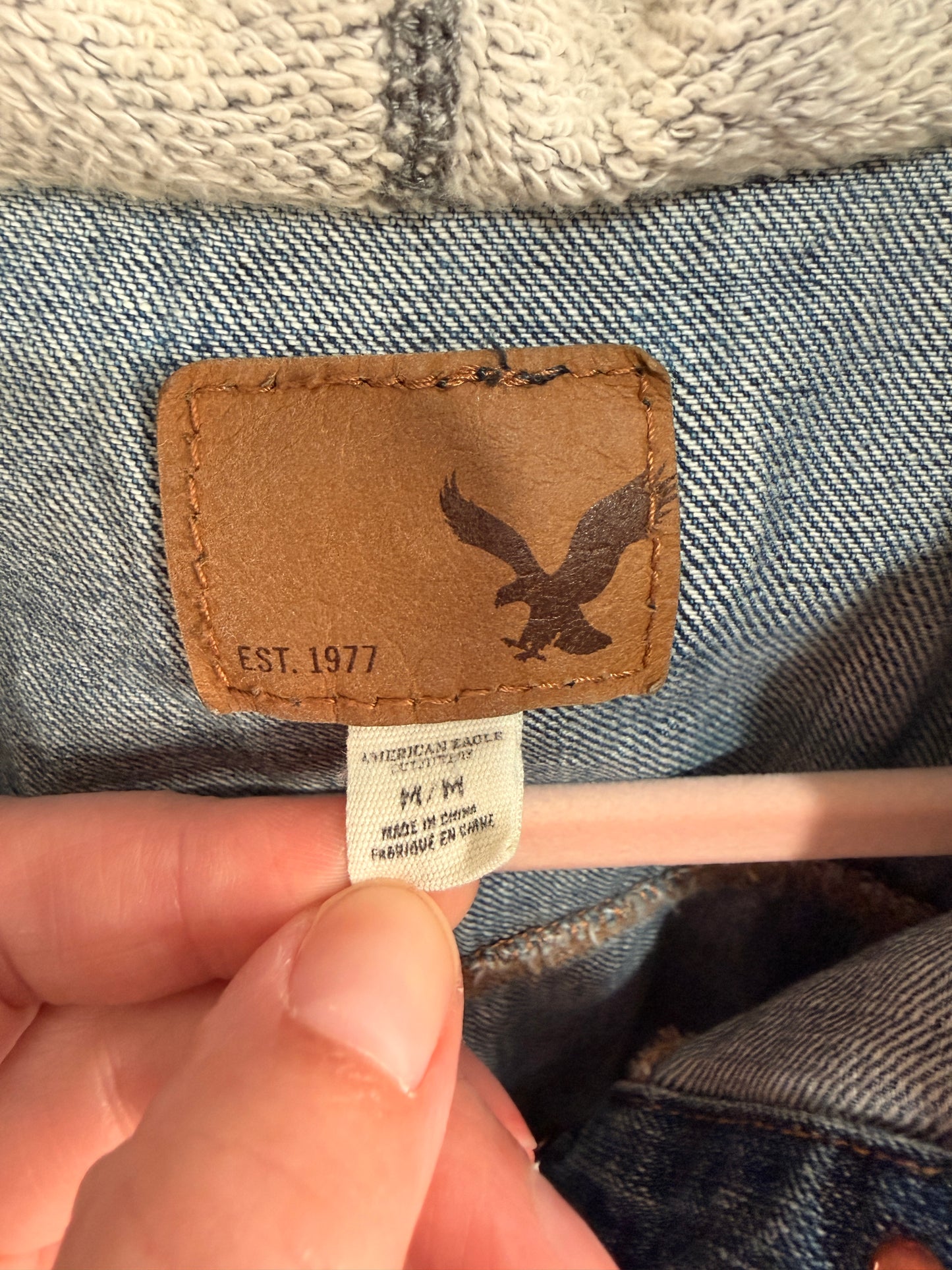 American Eagle Denim Layered Jacket