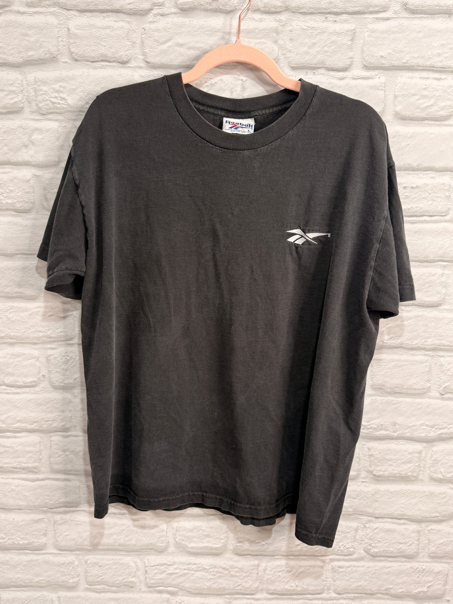 Vintage 90s Black Reebok Tshirt
