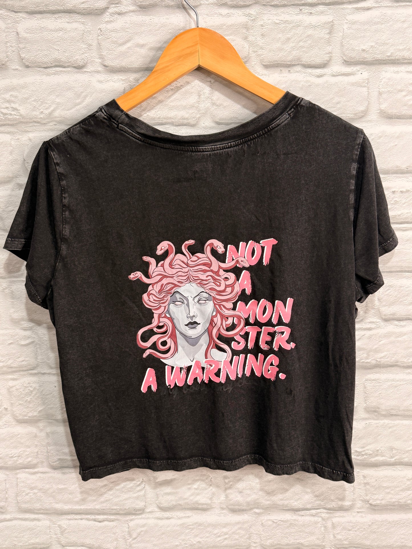 DoGoodly Upcycled Tshirt, "Not A Monster" print
