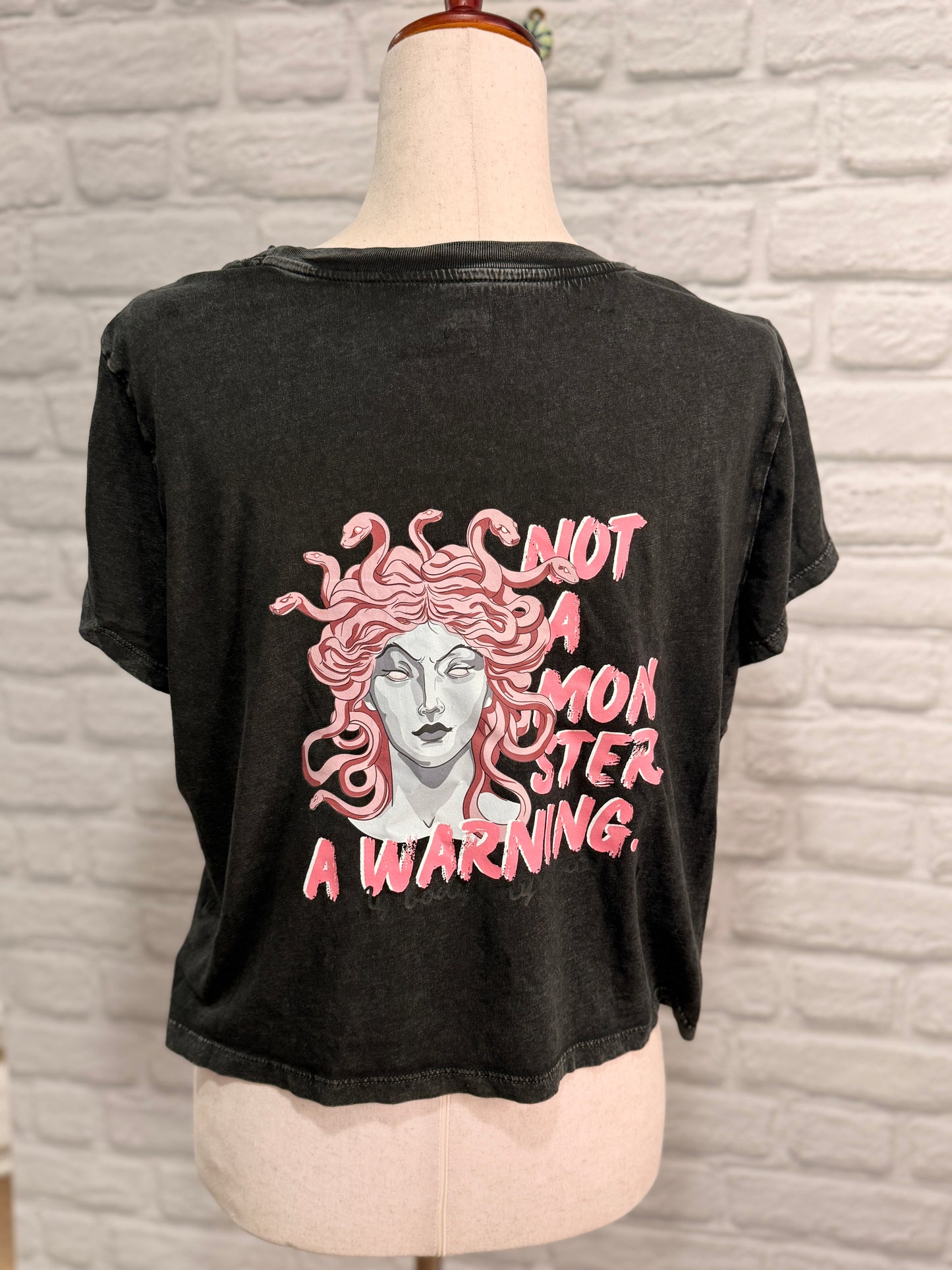 DoGoodly Upcycled Tshirt, "Not A Monster" print