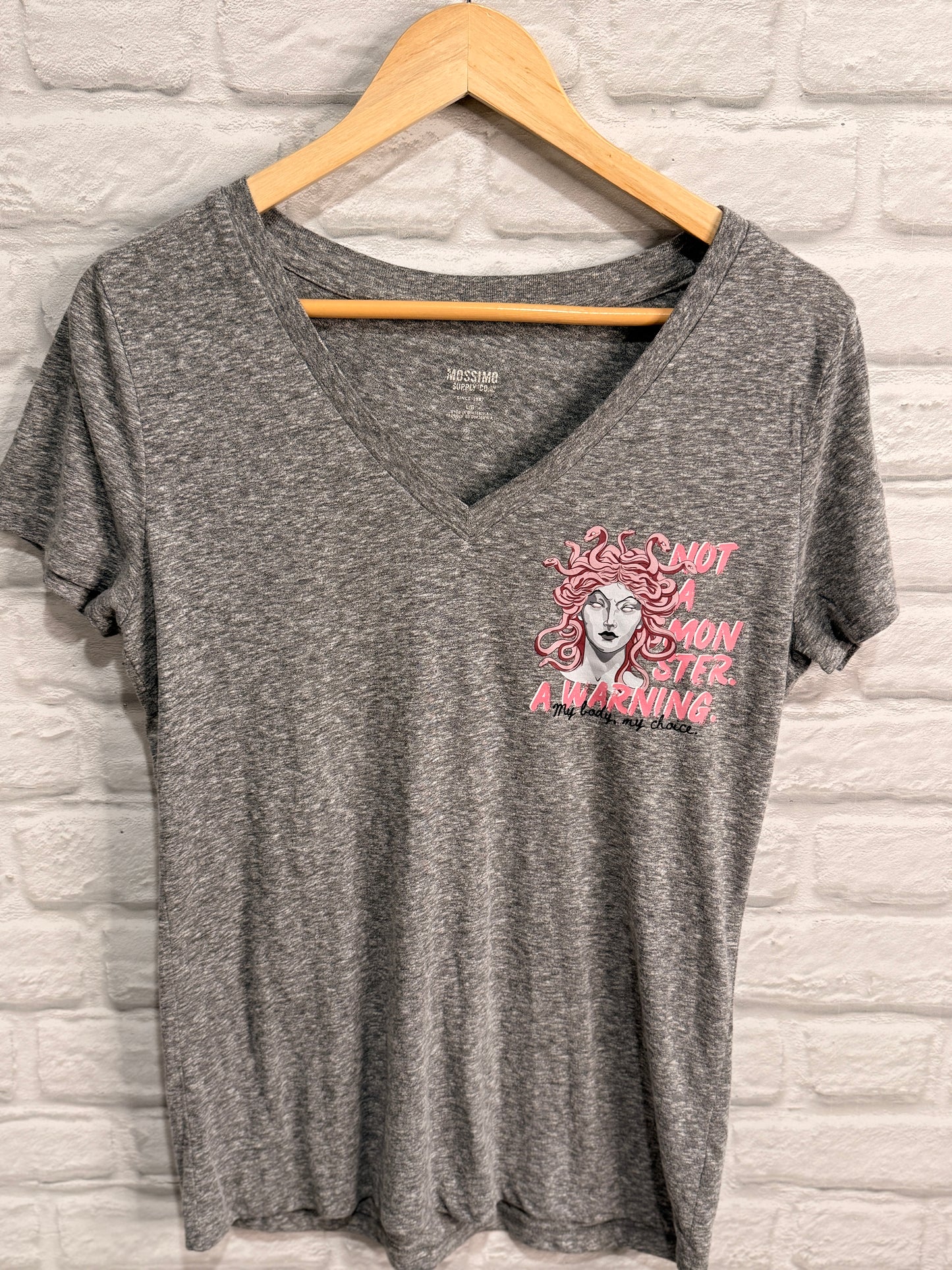 DoGoodly Up-cycled T-shirt, "Not A Monster" Print
