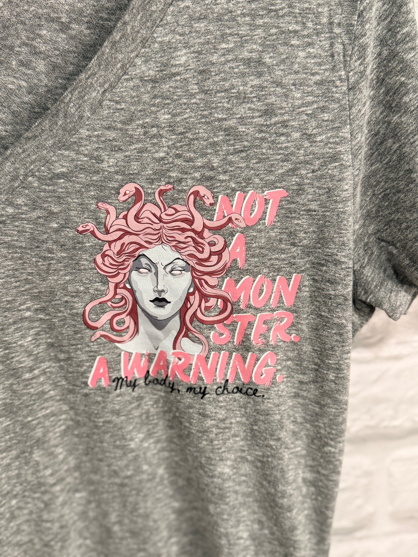 DoGoodly Up-cycled T-shirt, "Not A Monster" Print