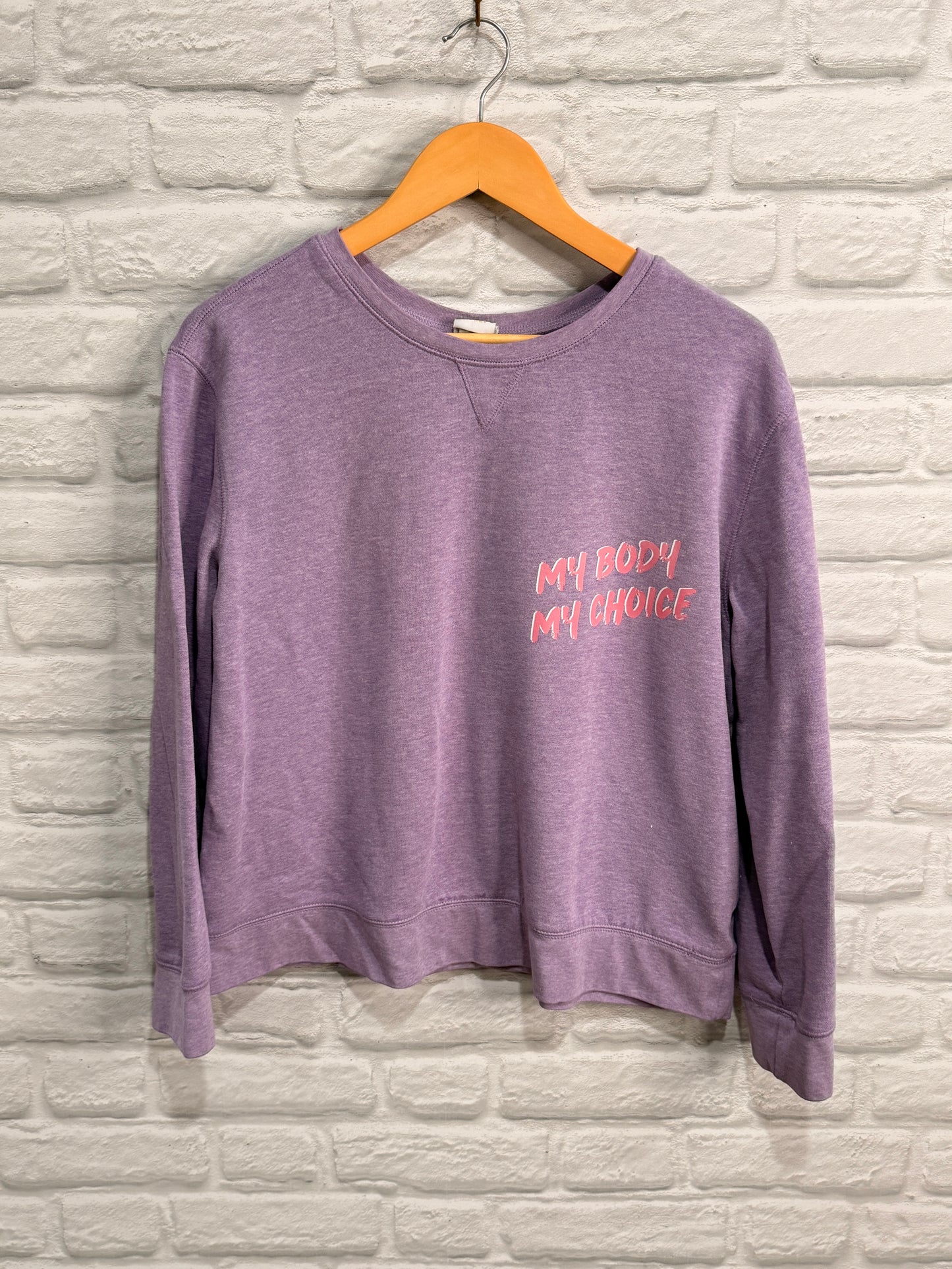 DoGoodly Up-cycled Sweatshirt, "My Body" and "Not A Monster" Print