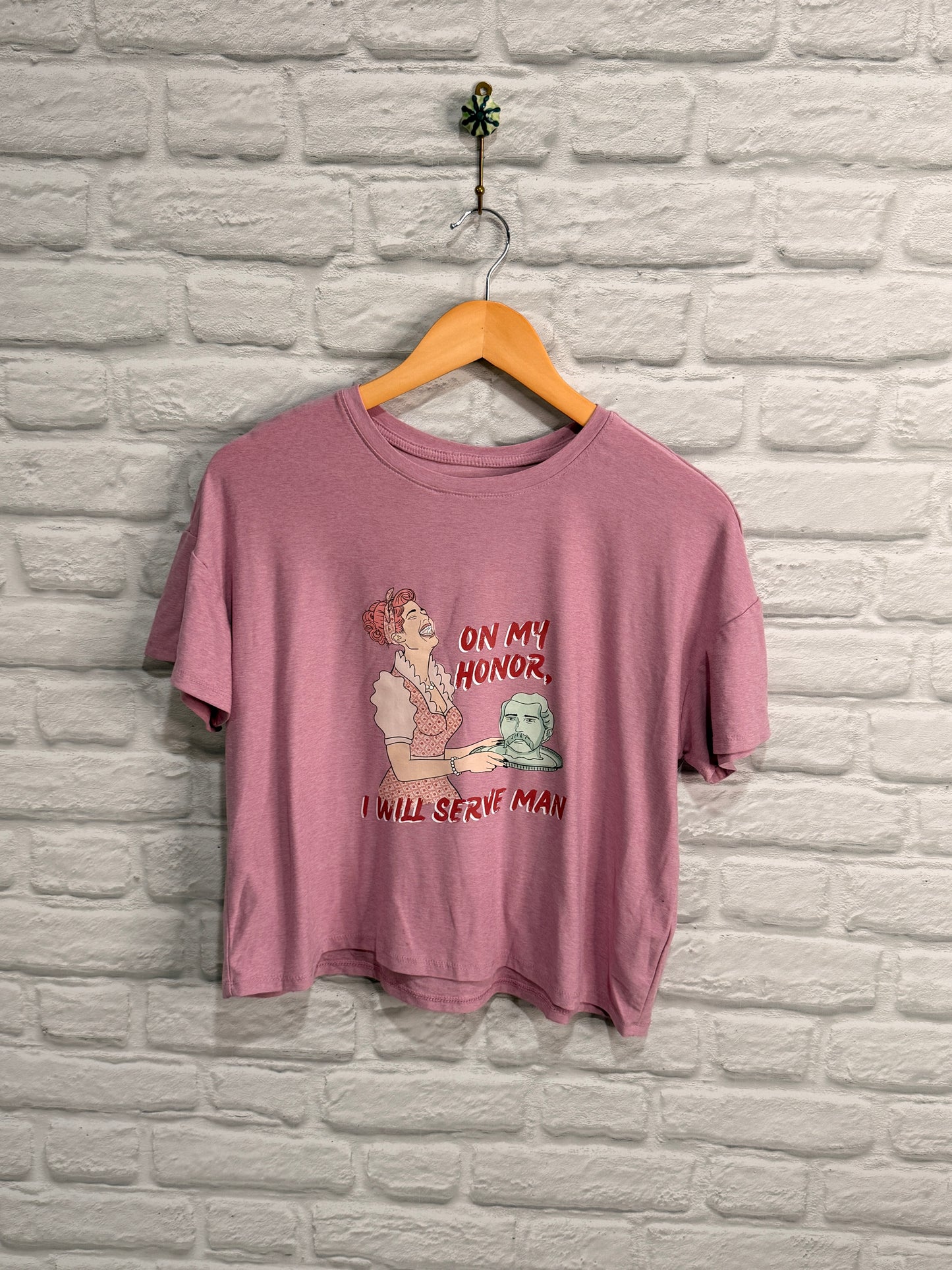 DoGoodly Up-cycled T-shirt, "On My Honor" Print