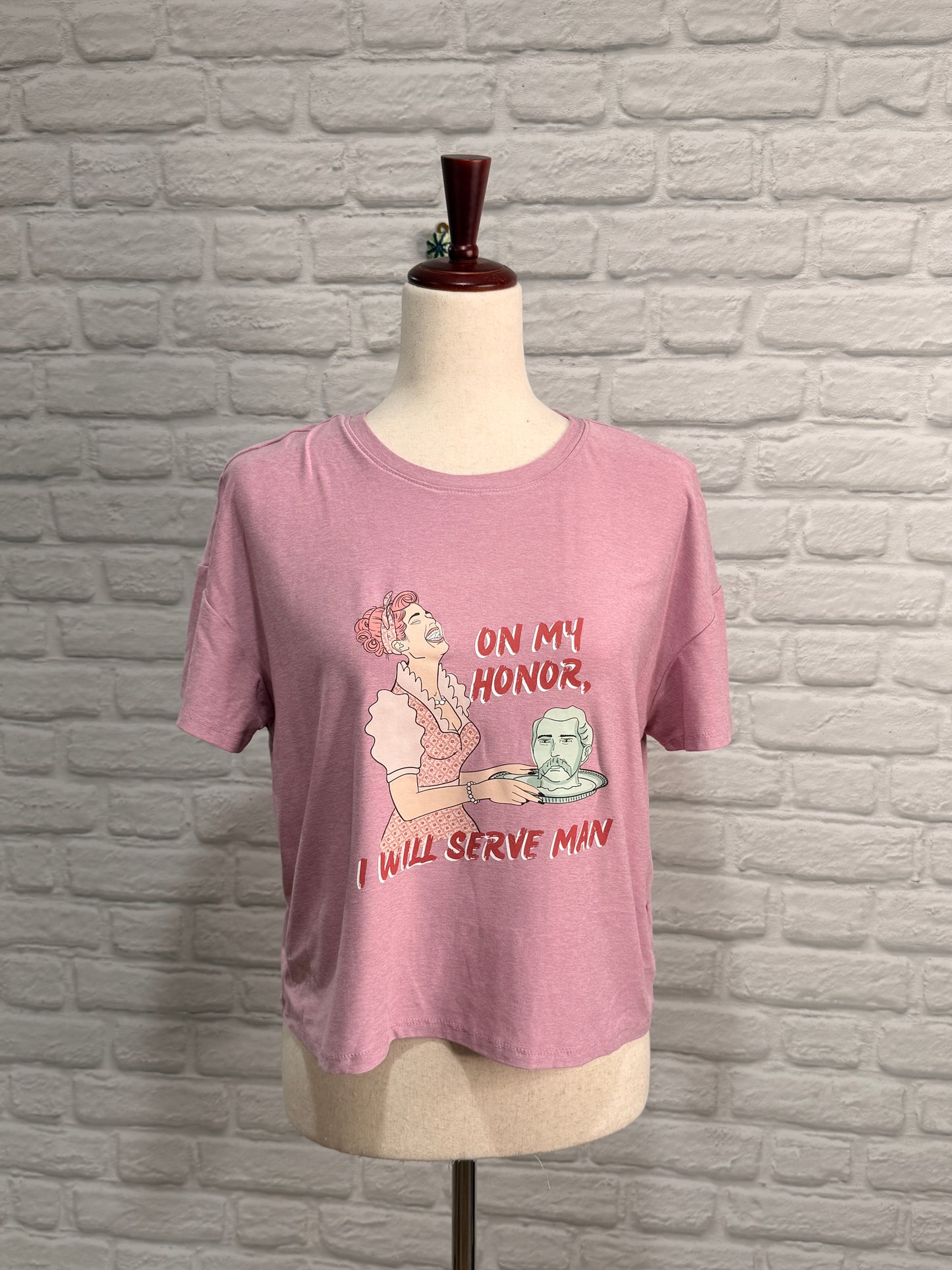 DoGoodly Up-cycled T-shirt, "On My Honor" Print