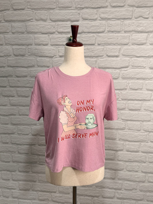 DoGoodly Up-cycled T-shirt, "On My Honor" Print