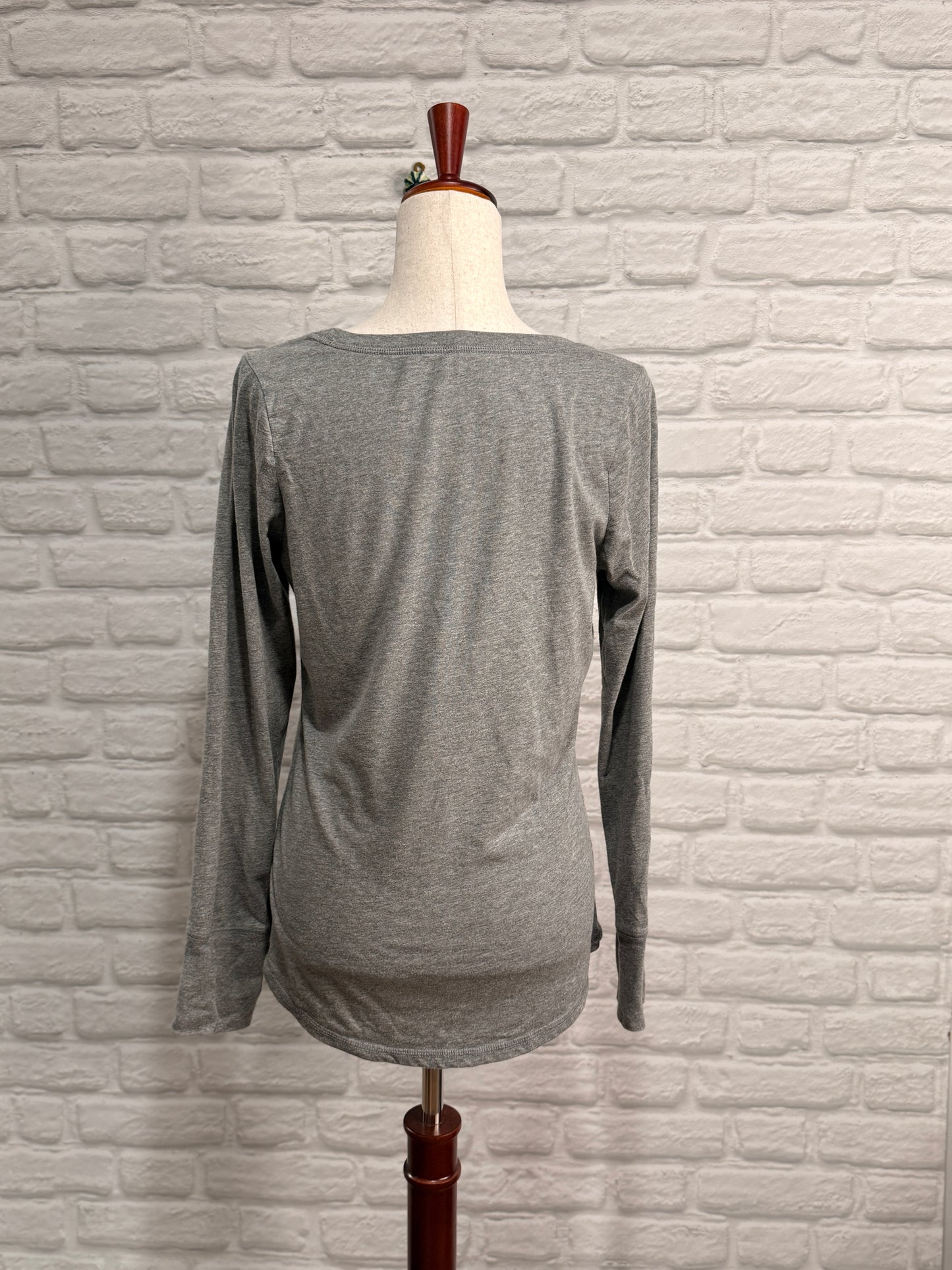 DoGoodly Up-cycled Long Sleeve Shirt, "Hands Off My Body" Print