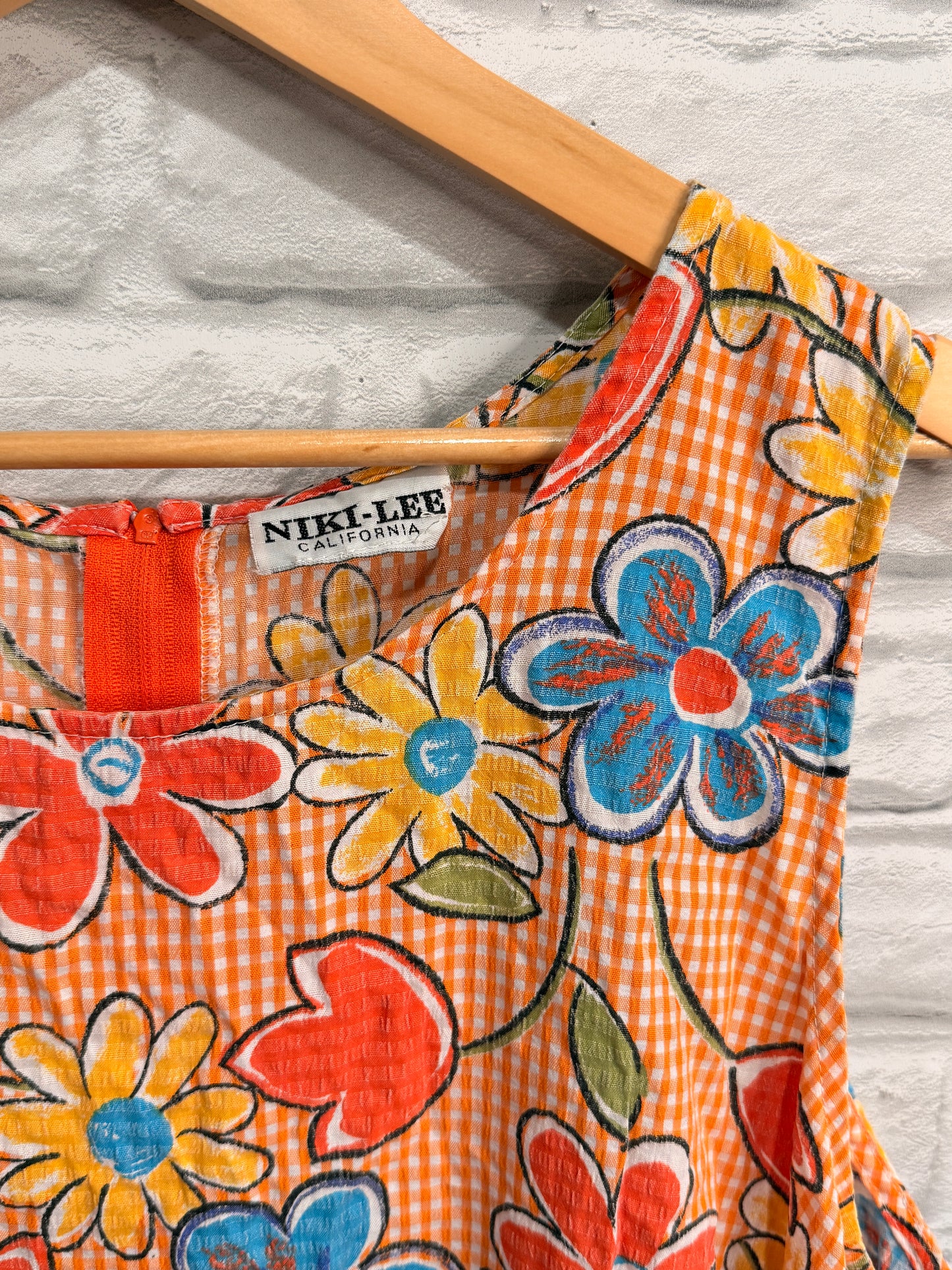 Vintage 70's Flower House Dress