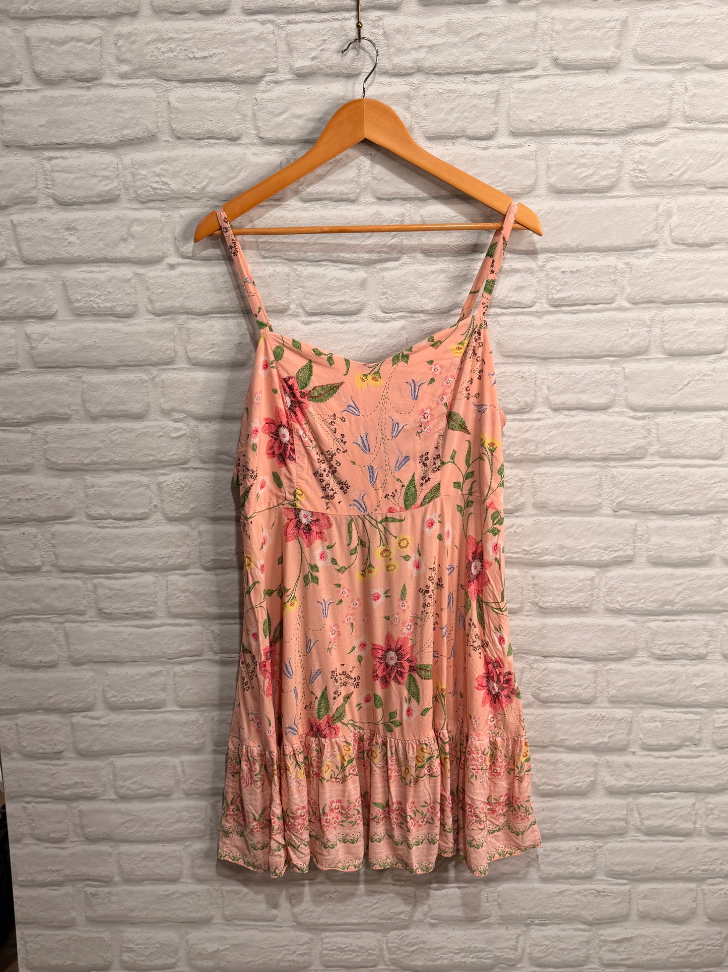 Old Navy Spaghetti Strap Pink Floral Dress