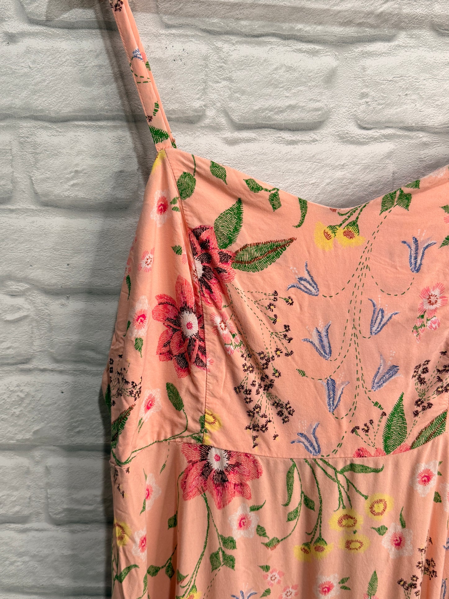 Old Navy Spaghetti Strap Pink Floral Dress