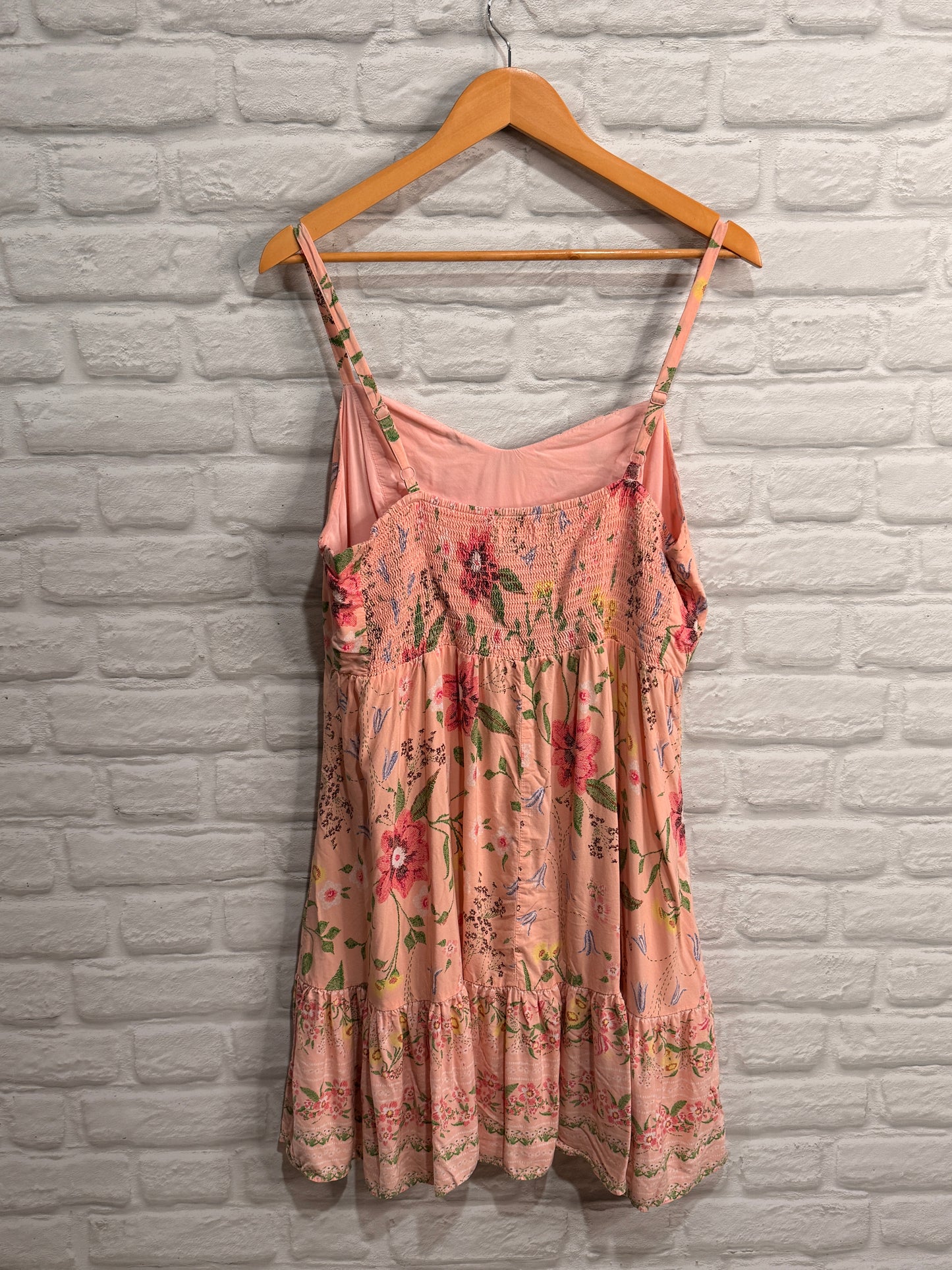 Old Navy Spaghetti Strap Pink Floral Dress