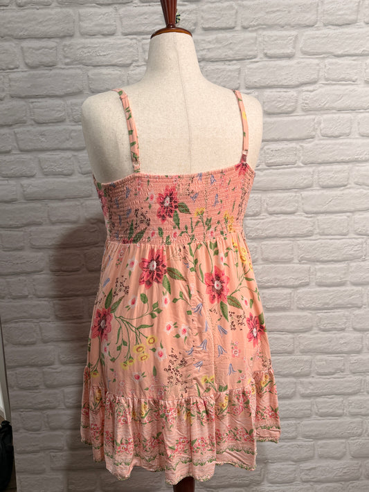 Old Navy Spaghetti Strap Pink Floral Dress